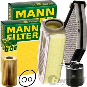 PAKIET INSPEKCYJNY MANN FILTER pasuje do MERCEDES C KLASA E W/S 204 212 GLK - Zdjęcie 1 z 8