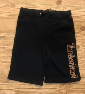 Timberland Boys' Knit Drawstring Shorts Logo Black Size 7 NWT - Picture 1 of 6