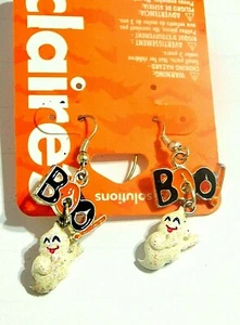 Pendientes Fantasma Claire's HALLOWEEN BOO, Tipo Gancho - Imagen 1 de 1