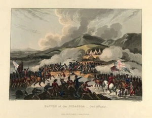 Schlacht von Bidassoa Wellington Militär 1816 Druck Napoleonischer Krieg  - Bild 1 von 4