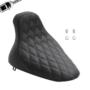 Driver Solo Seat For Harley Softail Fat Boy FXST 00-05 FLST 00-07 FLSTF 00-06 - Picture 1 of 15