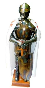 Medieval Wearable Knight Suit Of Armor Crusader Combat Full Body Armor Costume - Picture 1 of 2