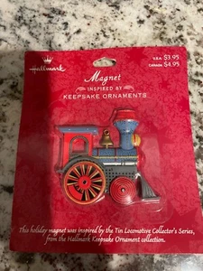 Hallmark Tin Locomotive Magnet Keepsake Ornament Collector's Series 1989 - Picture 1 of 4