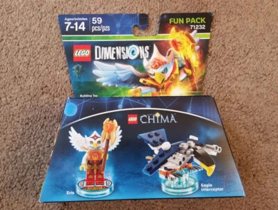 Lego Dimensions Chima 71232 Fun Pack ERIS y EAGLE INTERCEPTOR ¡¡Nuevo!!! Foto 1 de 2