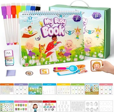  Busy  Book for Toddlers &Preschoolers - Montessori Busy Book  - Image 1 of 4