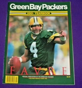 2001 Green Bay Packers Yearbook, Quarterback Brett Favre Cover - Picture 1 of 6