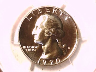 1970 S Proof Washington Quarter PCGS PR 69 41771416 - Image 1 of 3