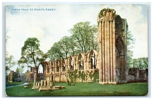 Postcard York St Mary's Abbey Yorkshire posted 1910 - Picture 1 of 2