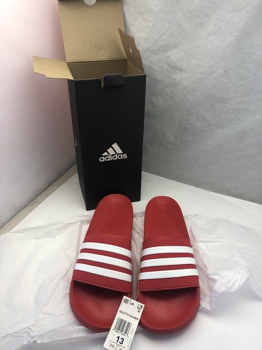 Sandalo slide doccia Adidas uomo scarlatto bianco scarlatto FY7815 taglia 13