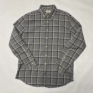 Taylor Stitch Herren Hemd 42 L blau Tartan grau kariert California Bio Baumwolle - Bild 1 von 16