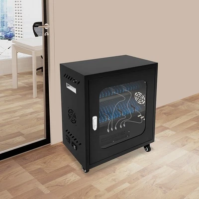 Gabinete de carga para teléfono móvil 40 puertos gabinete de carga móvil con 4 ruedas Foto 1 de 4