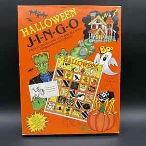 Halloween JINGO Aula Grupo Bingo Estilo Juego Con 32 Cartas de Jugador 1993 - Imagen 1 de 4