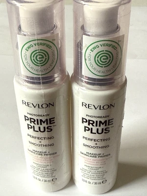 Revlon Prime Plus Perfecting + Smoothing Makeup + Skincare Primer 1 oz Lot of 2 - Image 1 of 4