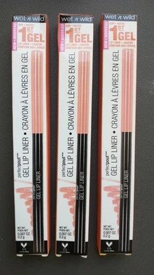 3 Wet n Wild Perfect Pout Gel Lip Liner #659D Doll In Love Again New - Image 1 of 2