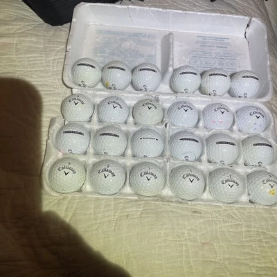 24 pelotas de golf Callaway SuperSoft blancas 4A AAAA�� Foto 1 de 3