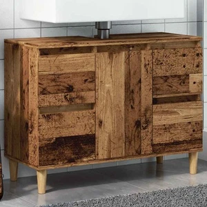 Armario para Lavabo Mueble Lavamanos Tocador de Baño Madera Contrachapada vidaX - Imagen 1 de 110