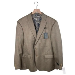 NEW Lauren Ralph Lauren Men's Blazer Jacket Size 46R Gold Tan Sports Coat Preppy - Picture 1 of 14