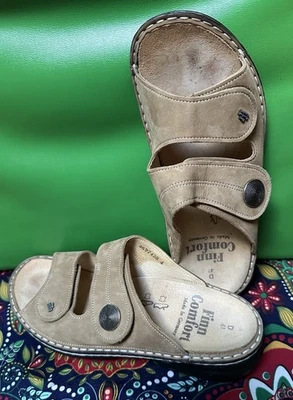 Sandalia Finn Comfort Mujer Zanzíbar Deslizable Nubuck 41 EU 10.5 US Excelente Estado Foto 1 de 4