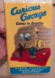 Curious George Comes To America 1989 (VHS) Clamshell NEW SEALED Video Classics - Imagen 1 de 6