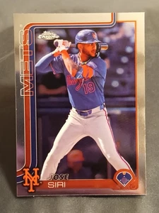 2025 Topps ✨CHROME✨#195 Jose Siri - New York Mets - Picture 1 of 3