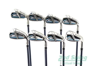 TaylorMade SIM MAX OS Iron Set 5-PW GW SW Graphite Senior Right -1/4" - Picture 1 of 8