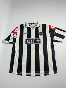camiseta fútbol JUVENTUS (italia) home matchworn LOTTO 2001 #3 paramatti - Picture 1 of 6