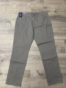 Footjoy Pants Mens 38x32 Gray Sueded Cotton Twill 5 Pocket Performance Golf - Picture 1 of 11