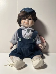 Noble Arts Collectable Porcelain Boy Doll ~ Hand Painted, Finest Porcelain Slip - Picture 1 of 12
