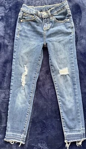 ART CLASS GIRLS JEANS - SKINNY-HIGH RISE-ANKLE LENGTH-ADJUSTABLE WAIST-SIZE 6 - Picture 1 of 7