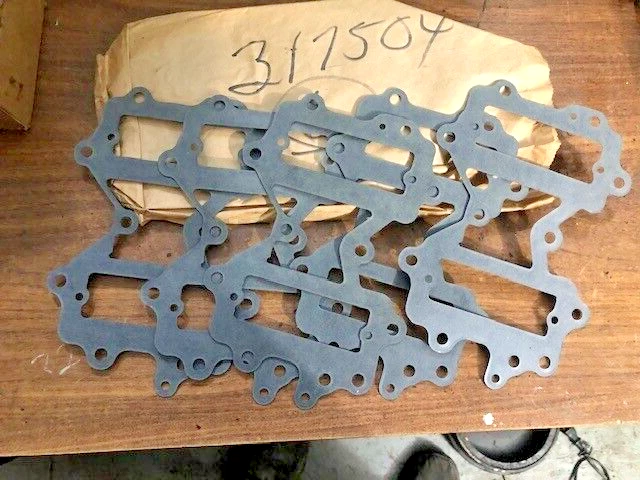 5 NOS Evinrude Johnson OMC 317504 Reed Box Gasket Manifold To Crankcase - Image 1 of 1