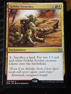 Goblin Trenches x1 , Eternal Masters , NM , MTG , FREE SHIPPING - Image 1 of 2