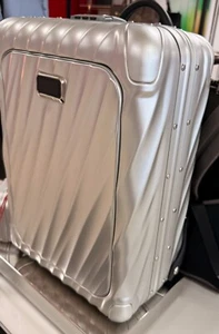NEW Tumi 19 Degree ALUMINUM & Leather Hard Sided Backpack - SILVER - Picture 1 of 10