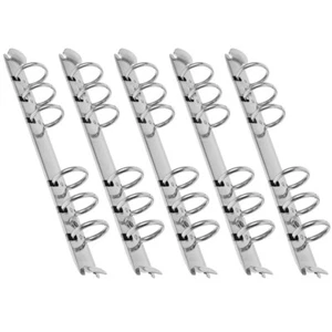 5pcs Round Ring Binders Metal Clip 6-Ring Binder Mechanism A6 Notebook Mechanism - Picture 1 of 16