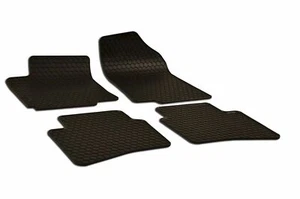 Noir Tapis De Sol En Caoutchouc Pour Kia Rio 2010-2017 4-Pcs - Imagen 1 de 5