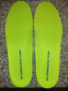Asics Insoles Replacement Kayano 21 Insole Inserts Mn 10t Q-S. 11.5" Long. - Picture 1 of 2