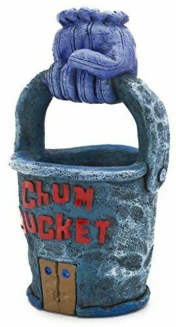 Spongebob Squarepants Chum Bucket Aquarium Ornament, 4.25 by 2-1/2 by 2-1/4-Inch