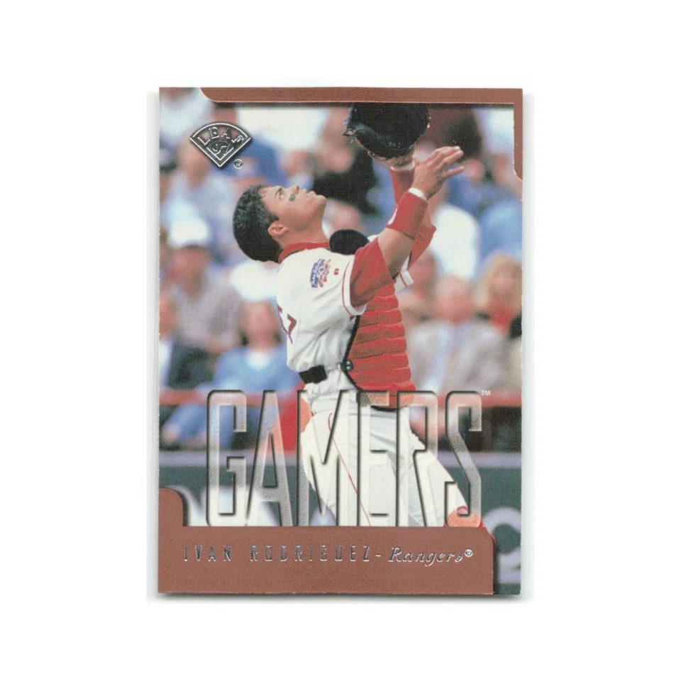 Ivan Rodriguez 1997 Leaf #384 Texas Rangers Baseball Card NM - Image 1 of 3