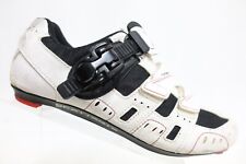 SCATTANTE Leather Road White Sz 7 (40 EU) Men Cycling Sneakers