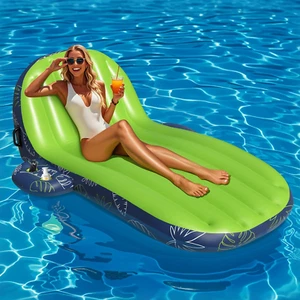 JOSEN Pool Floats Adult Heavy Duty, Inflatable Pool Lounger Float with Cup Holde - Picture 1 of 7