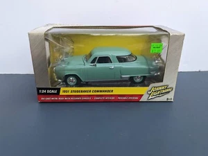 1951 STUDEBAKER COMMANDER PEA GREEN "WHITE LIGHTNING" BY JOHNNY LIGHTNING - Picture 1 of 5