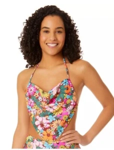 No Boundaries Juniors Retro Hanky Halter Swim Top Multicolor Size S (3-5) - Picture 1 of 3