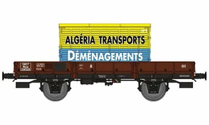 REE MODELES H0 WB-611 Carro De Bordes Bajos Ocem 29 Con Carga SNCF Ep. III - Imagen 1 de 1