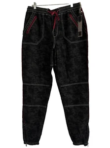 NWT Double D Ranch Women’s Black/Gray Camo Pants Joggers Size XL - Picture 1 of 14