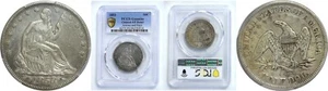 1853 50C Liberty Seated Silver Half Dollar Arrows & Rays PCGS XF Detail - Picture 1 of 3