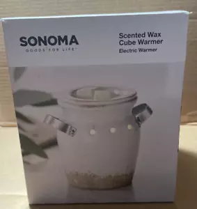 Sonoma Scented Wax Cube Warmer Electric Warmer - Country Crock look - NEW - Picture 1 of 7