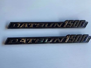 DATSUN 620 1500 J15 Pickup Truck Sedan Emblems BADGE NEW x2 Pcs - Picture 1 of 8