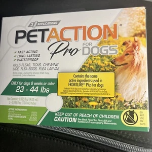 Pet Action Pro Flea & Tick Drops for Large Dogs (23-44 Lbs) - Picture 1 of 6