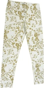 Epic Threads Girl Metallic Floral-Print Leggings Ivory Large 56-61" 74-100lbs - Picture 1 of 3