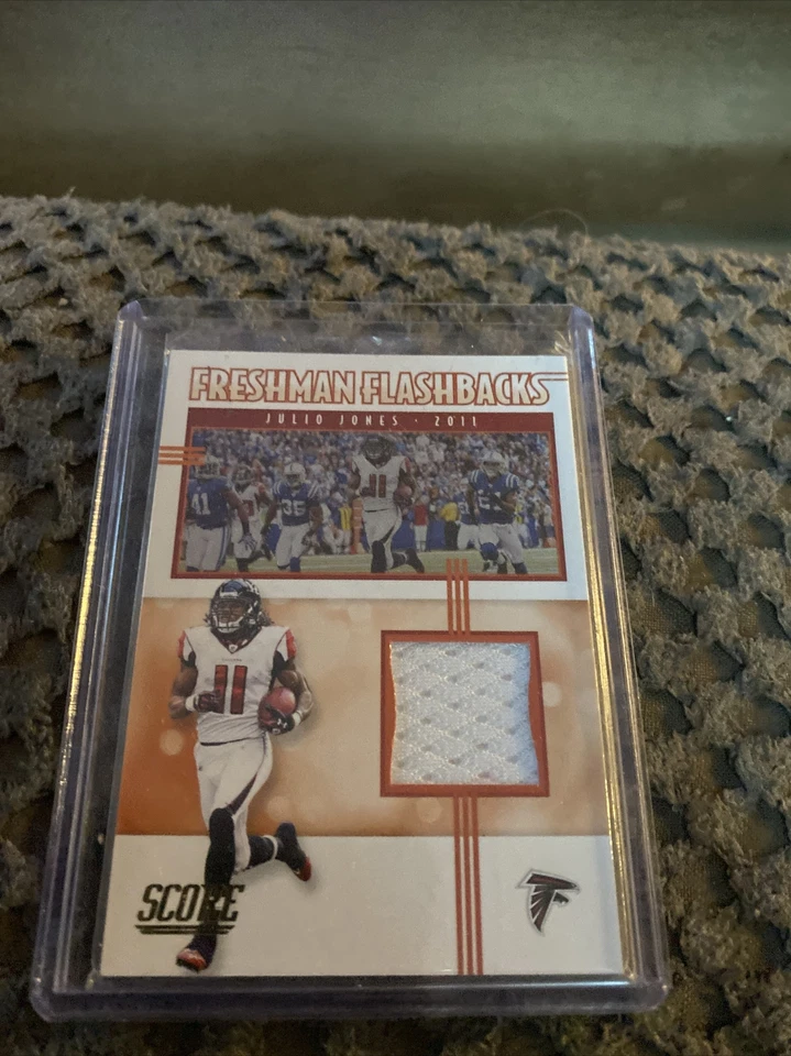 Julio Jones 2020 Score Freshman Flashbacks #FF-JJ Memorabilia Card VERY NICE! - Image 1 of 2