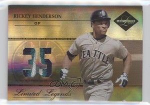 2005 Leaf Limited Legends Jersey Number Prime /25 Rickey Henderson #LL-47 HOF